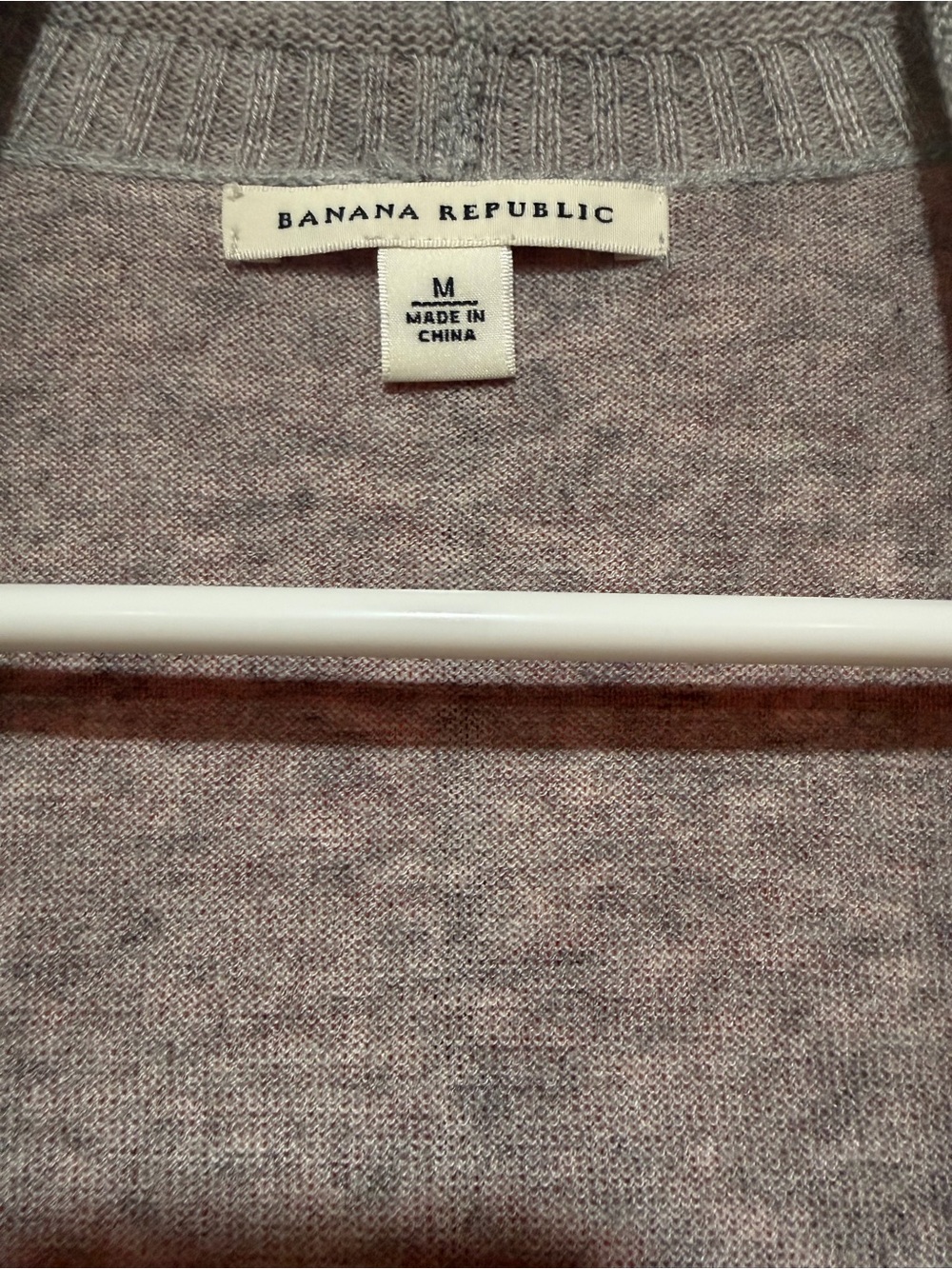 Banana Republic Gray Open Front Wool Blend Cardigan Sweater Women’s Medium - Picture 4 of 7
